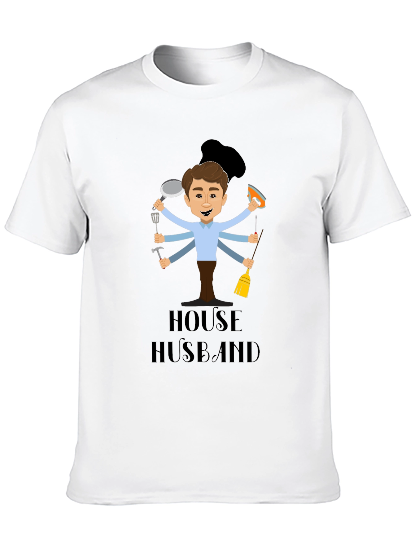 Black House Husband Graphic Tee - Multi-Tasking Dad view 10