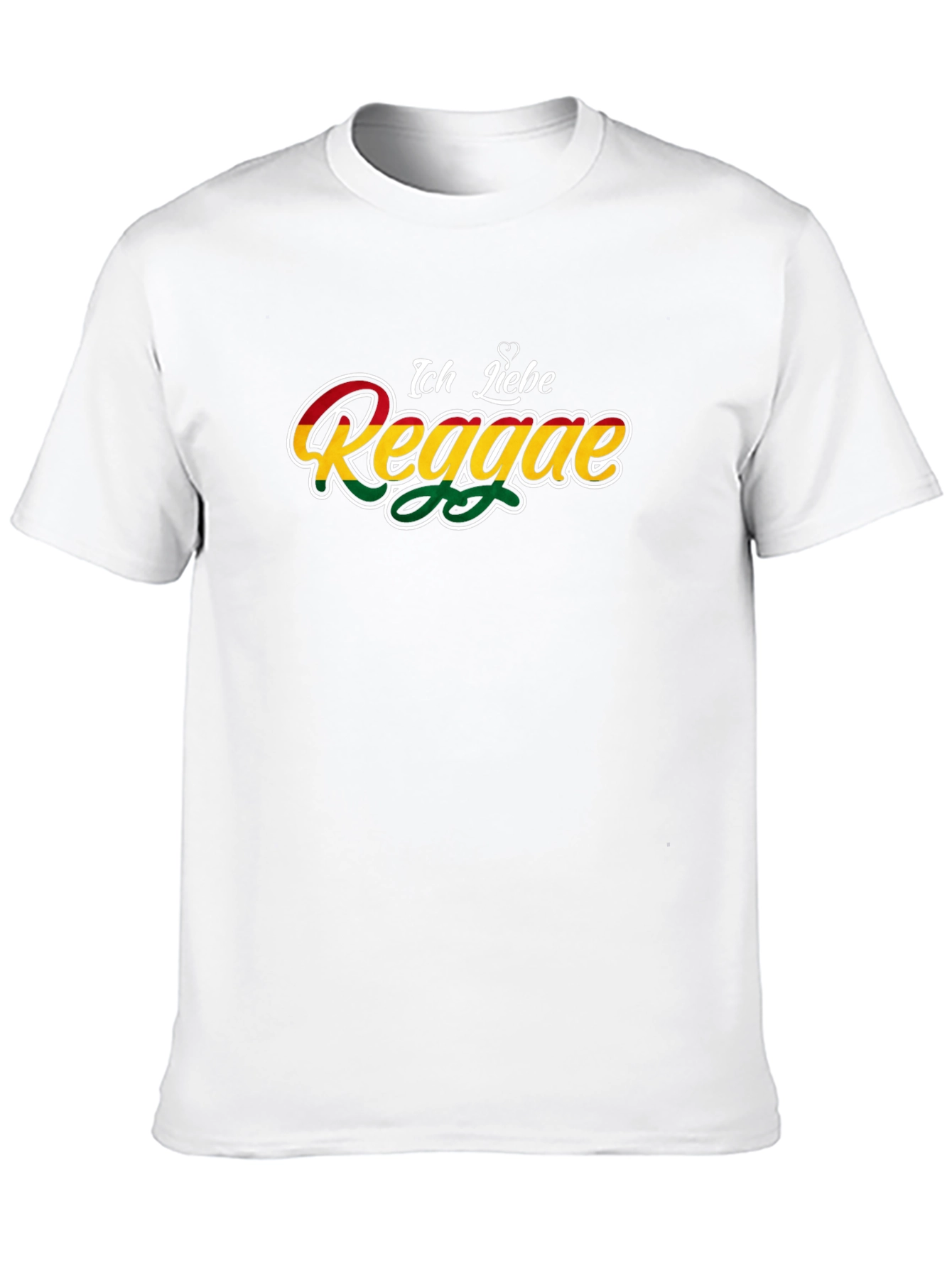 Black Ich Liebe Reggae Graphic T-Shirt view 10