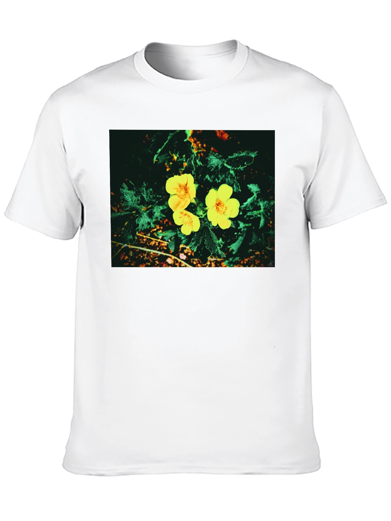 Black Floral Print T-Shirt view 10