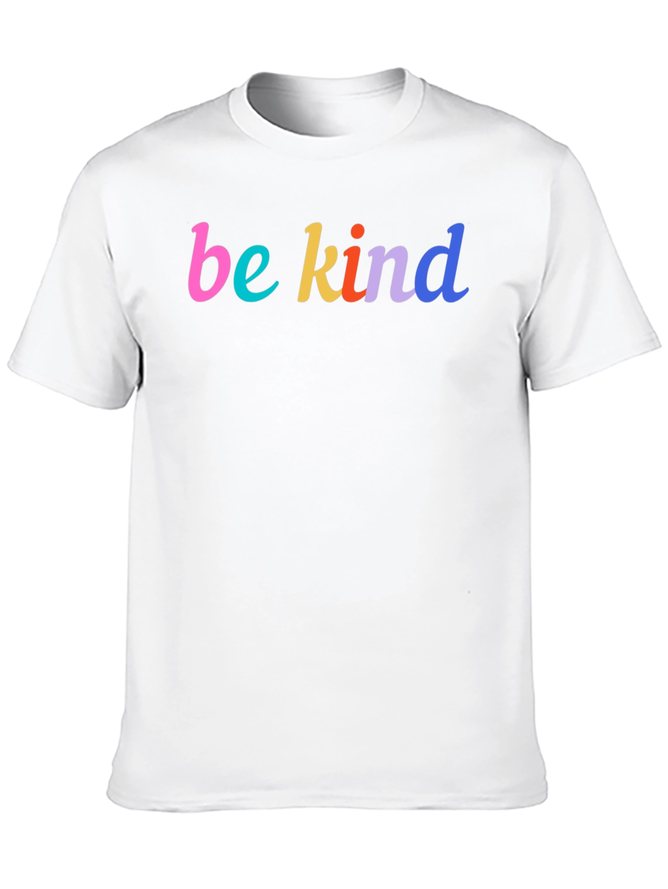 Black Be Kind Colorful Graphic Tee - Stylish Unisex T-Shirt view 10