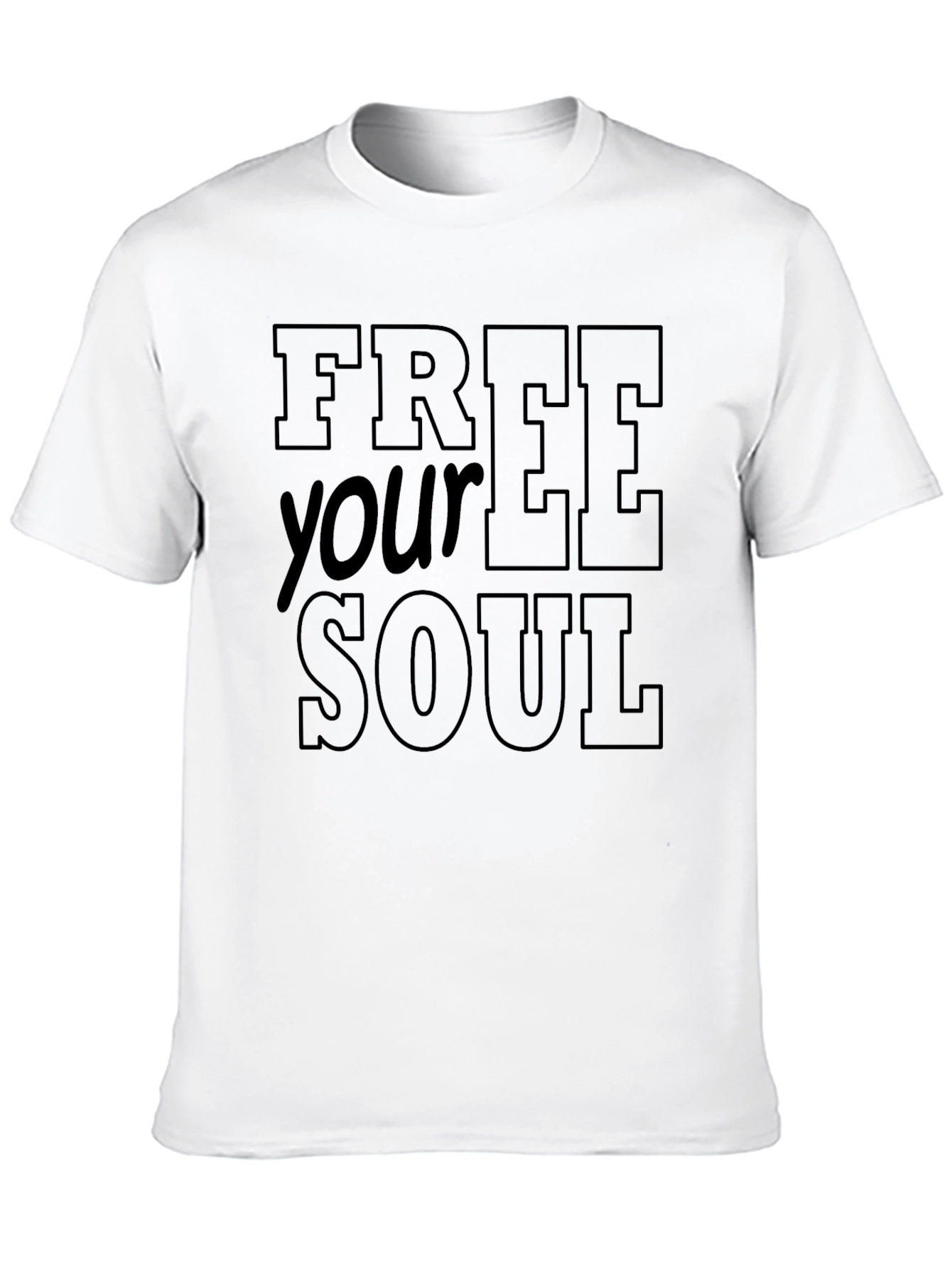 Black Free Your Soul Graphic T-Shirt view 10