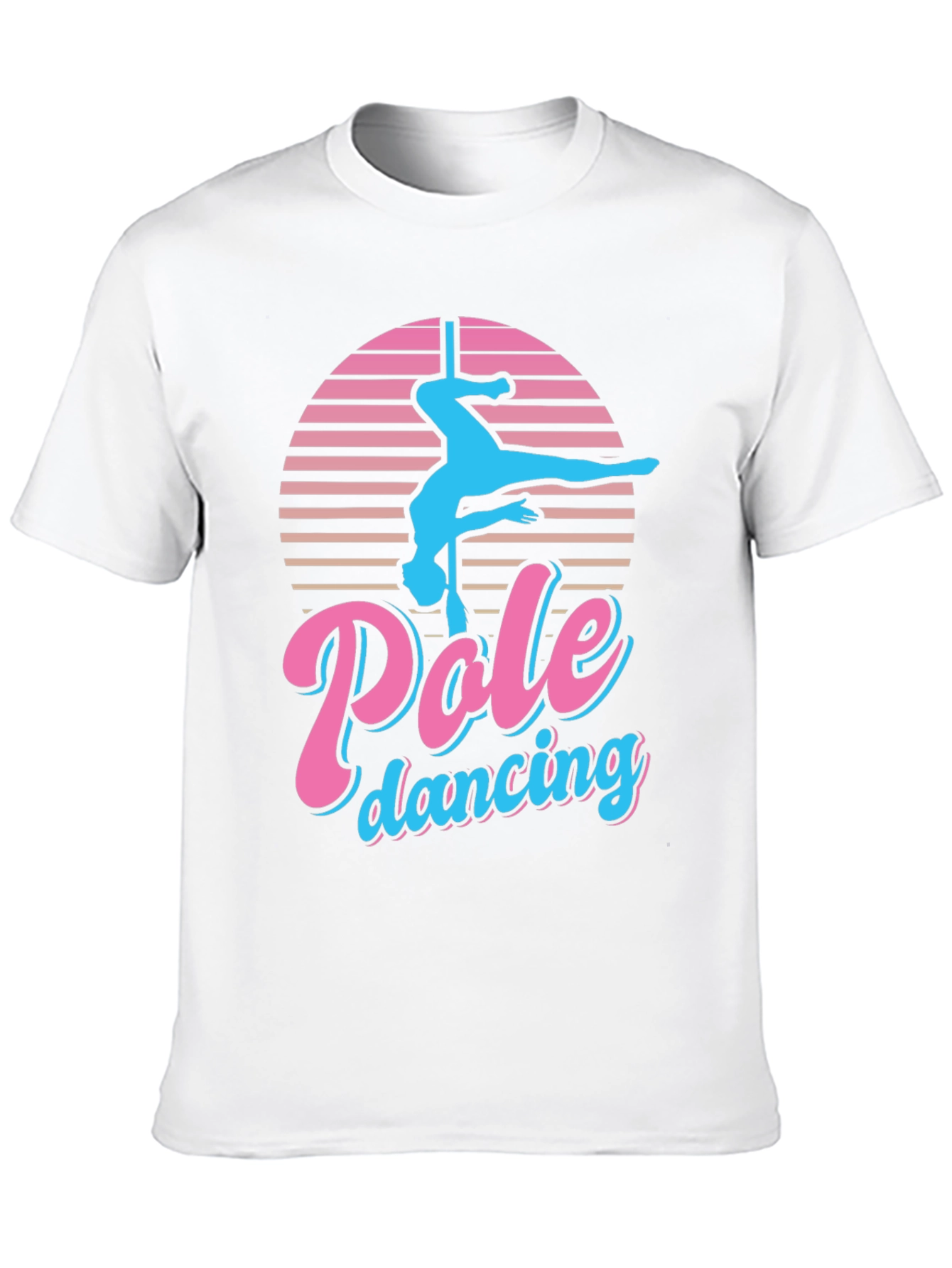 Black Retro Pole Dancing Graphic T-Shirt view 10