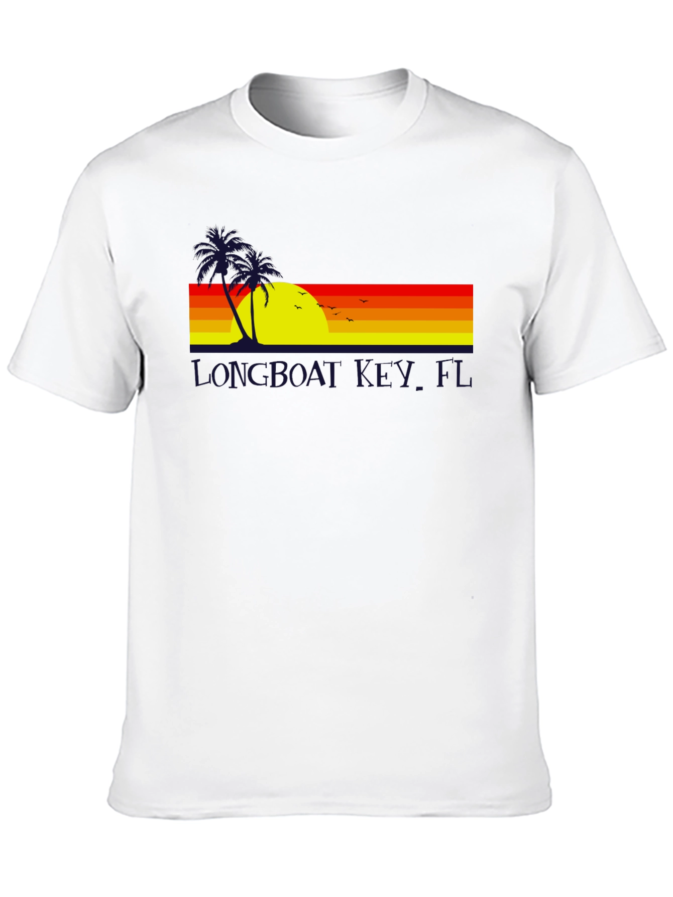 Black Longboat Key Florida Sunset Tee view 10