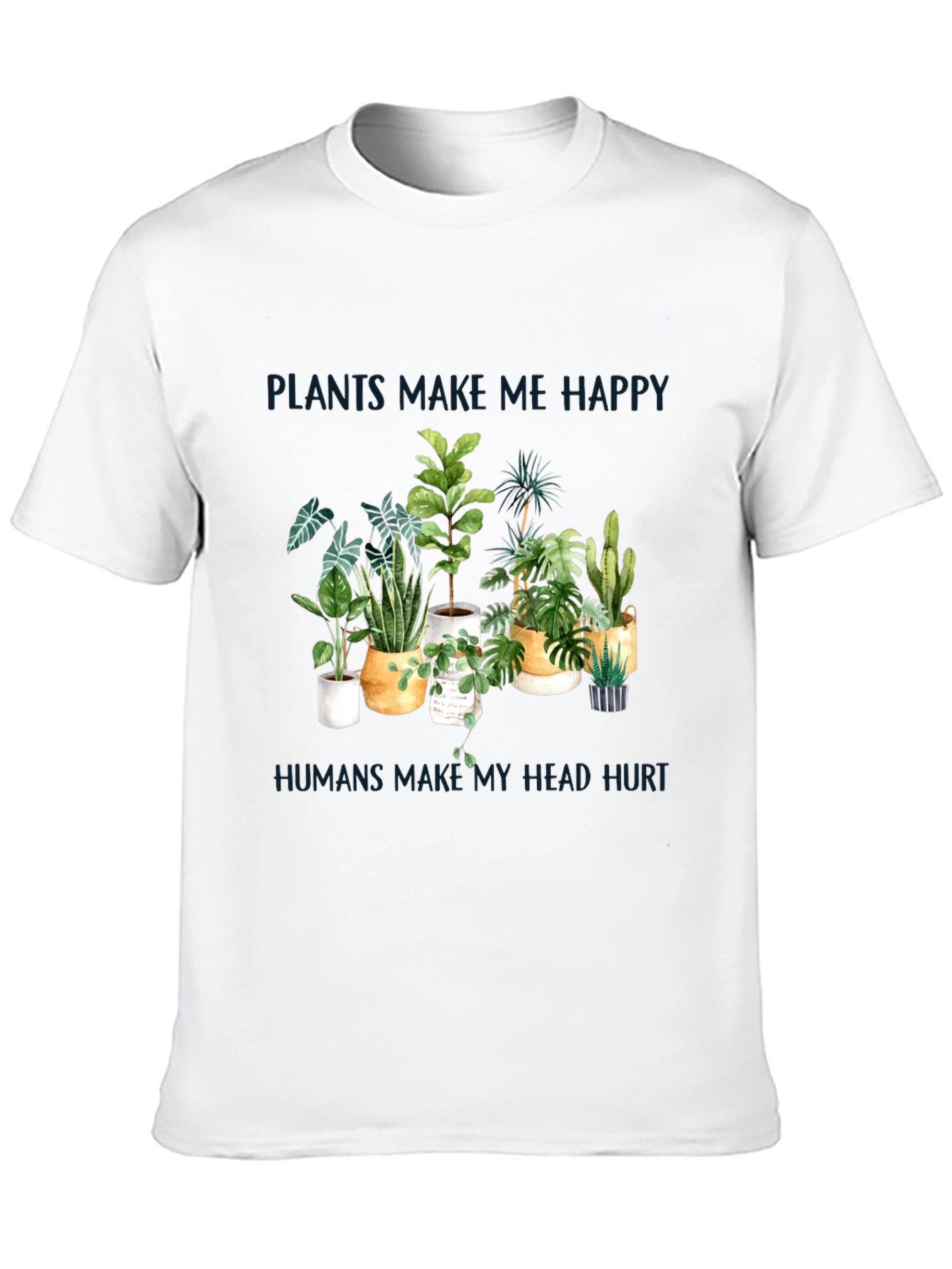 Black Plants Make Me Happy T-Shirt view 10