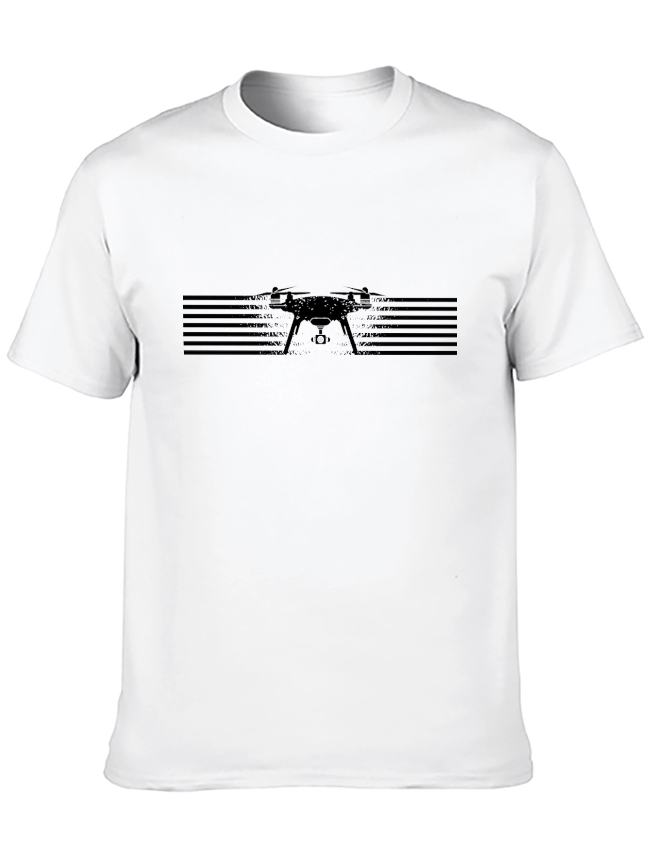 Drone Graphic Tee - Black, Modern Style - 10