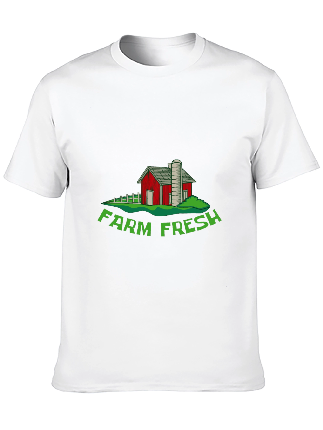 Black Farm Fresh Graphic Tee - Soft Cotton Black T-Shirt view 10