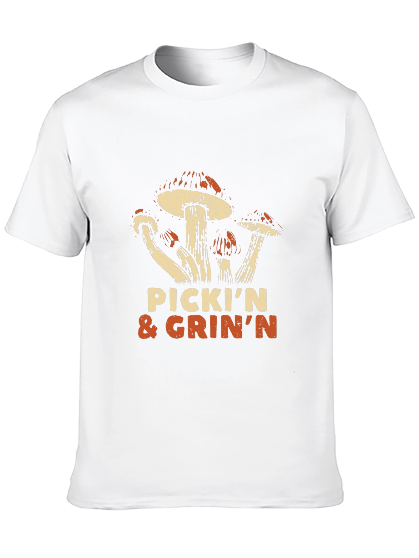 Black Pickin' & Grinnin' Mushroom T-Shirt view 10