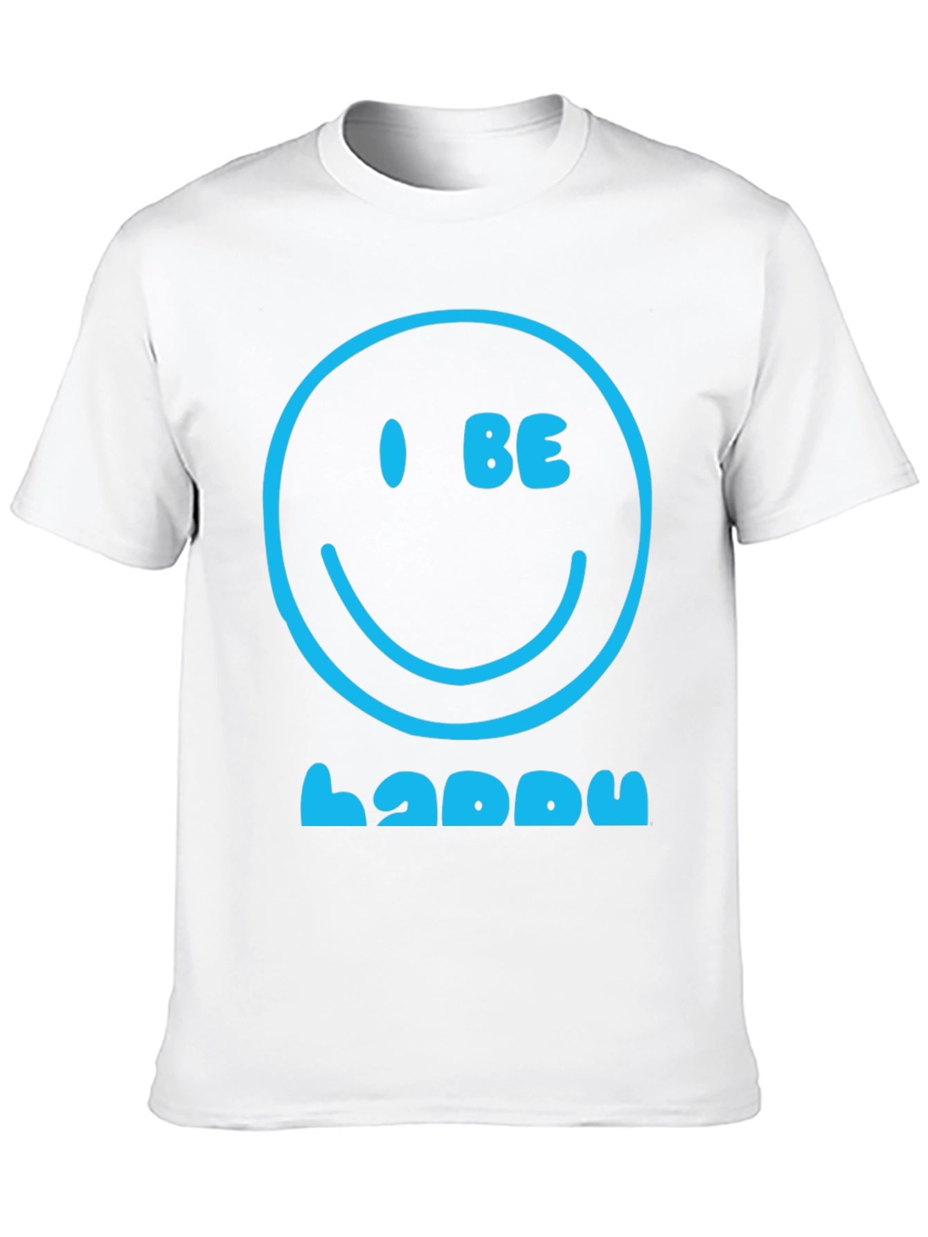 Black I Be Happy Graphic Tee - Positive Vibes T-Shirt view 10