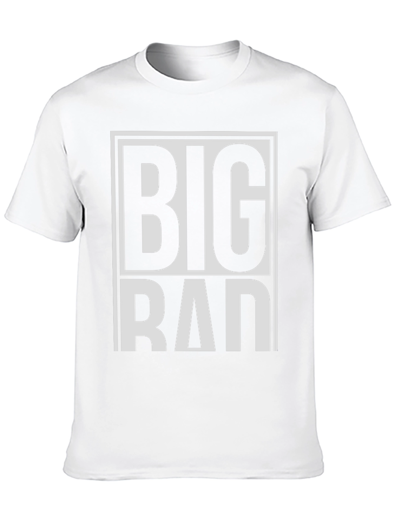 Black Big Rad Graphic Tee - Bold Statement T-Shirt view 10