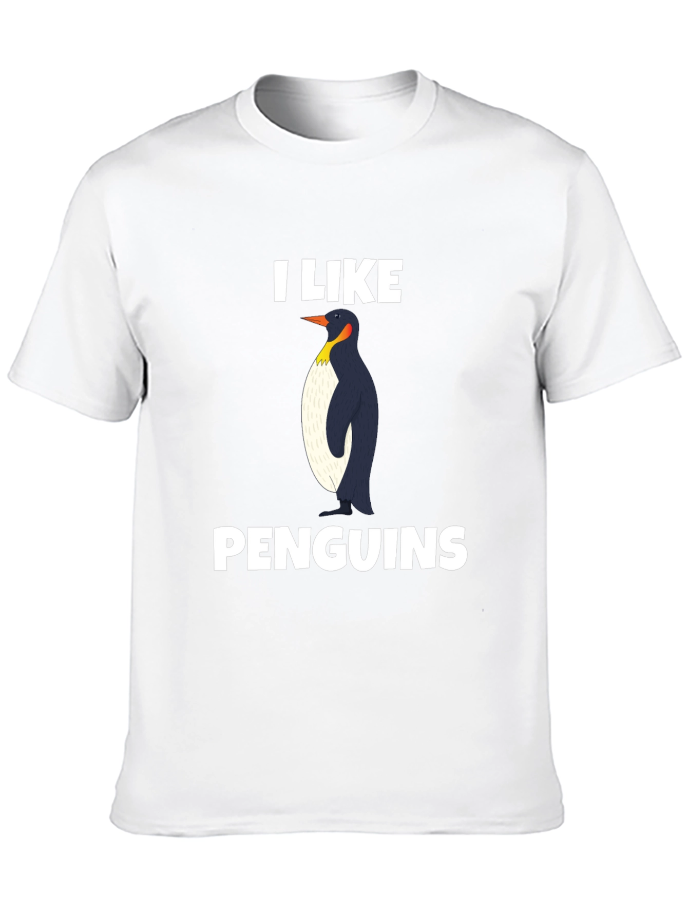 Black I Like Penguins T-Shirt - Black Graphic Tee view 10