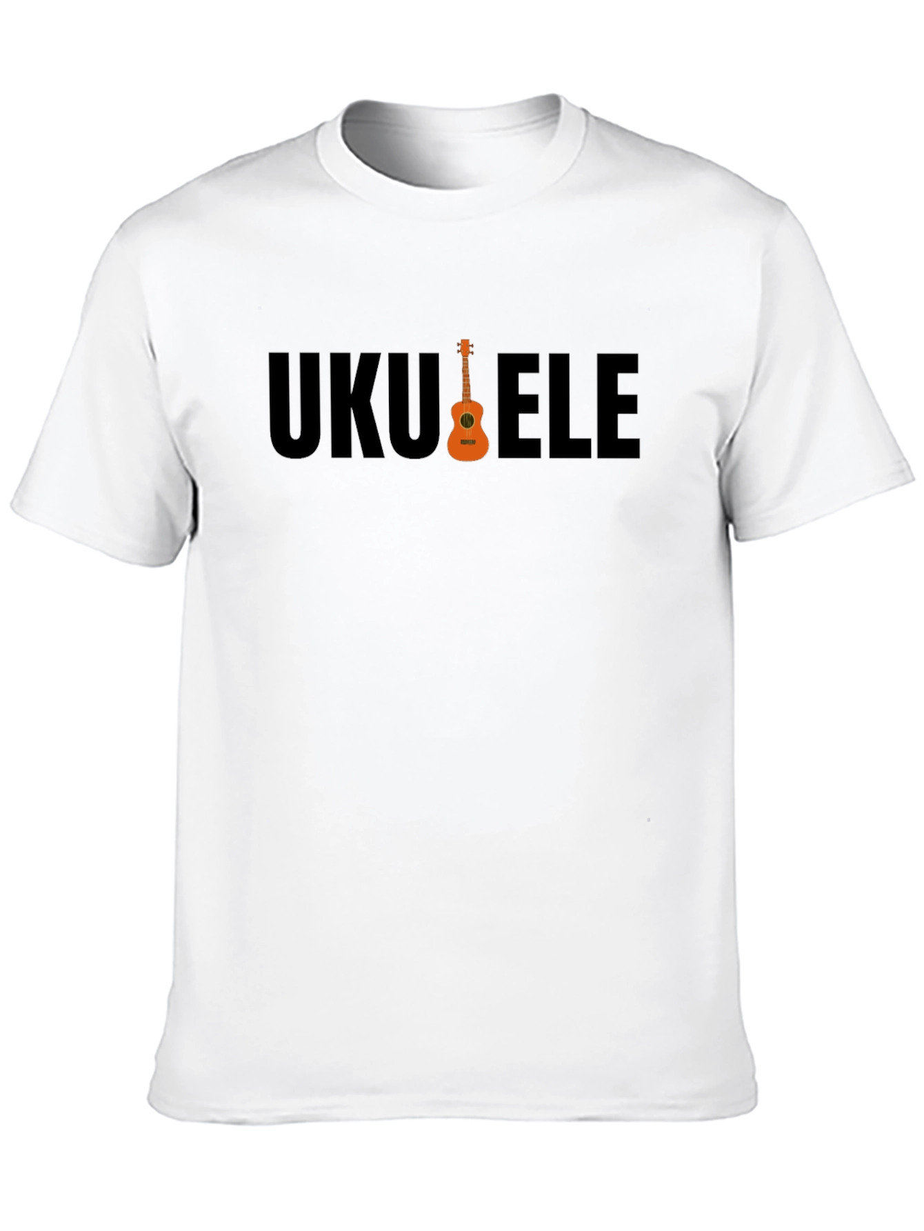 Black Ukulele Graphic T-Shirt - Music Lover Tee view 10