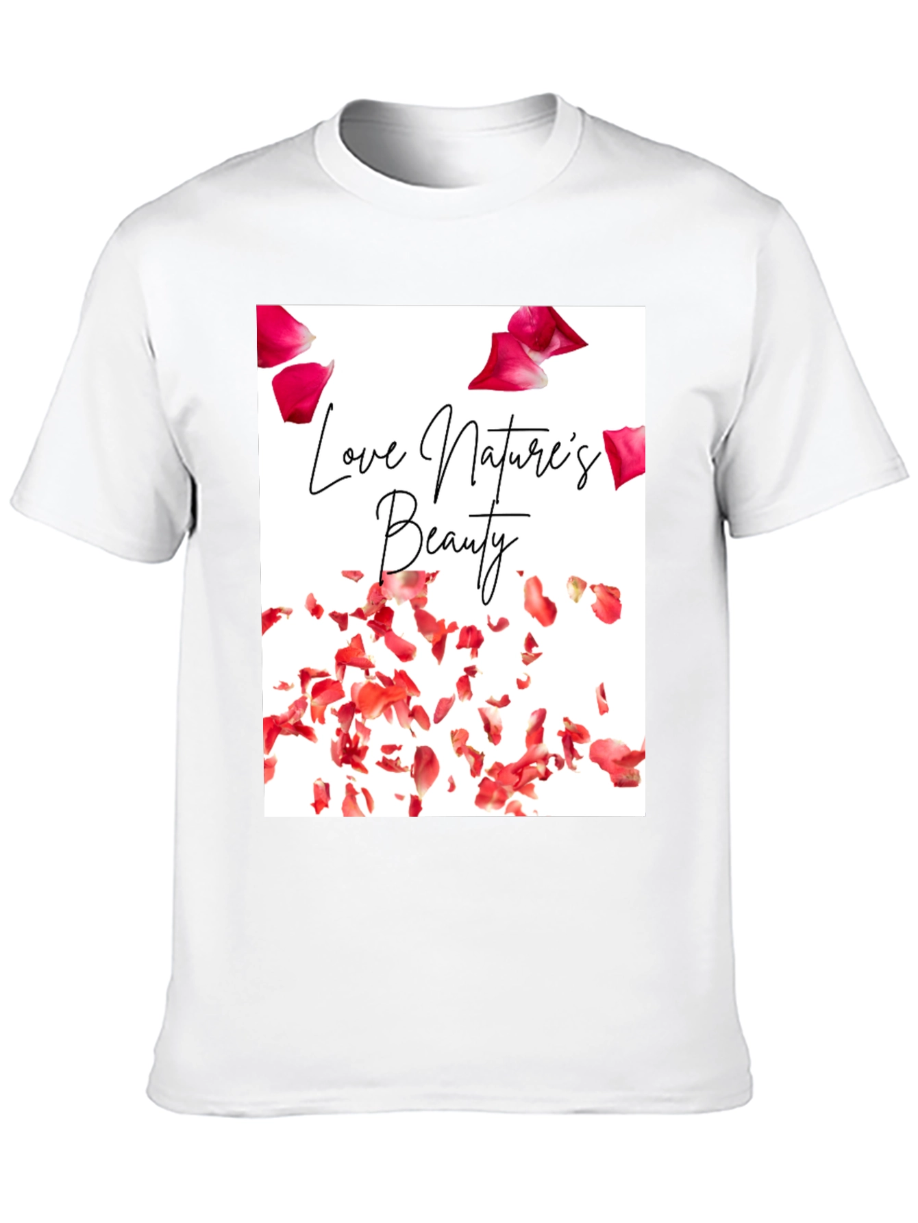 Black Nature's Beauty Graphic Tee - Soft Cotton Comfort view 10