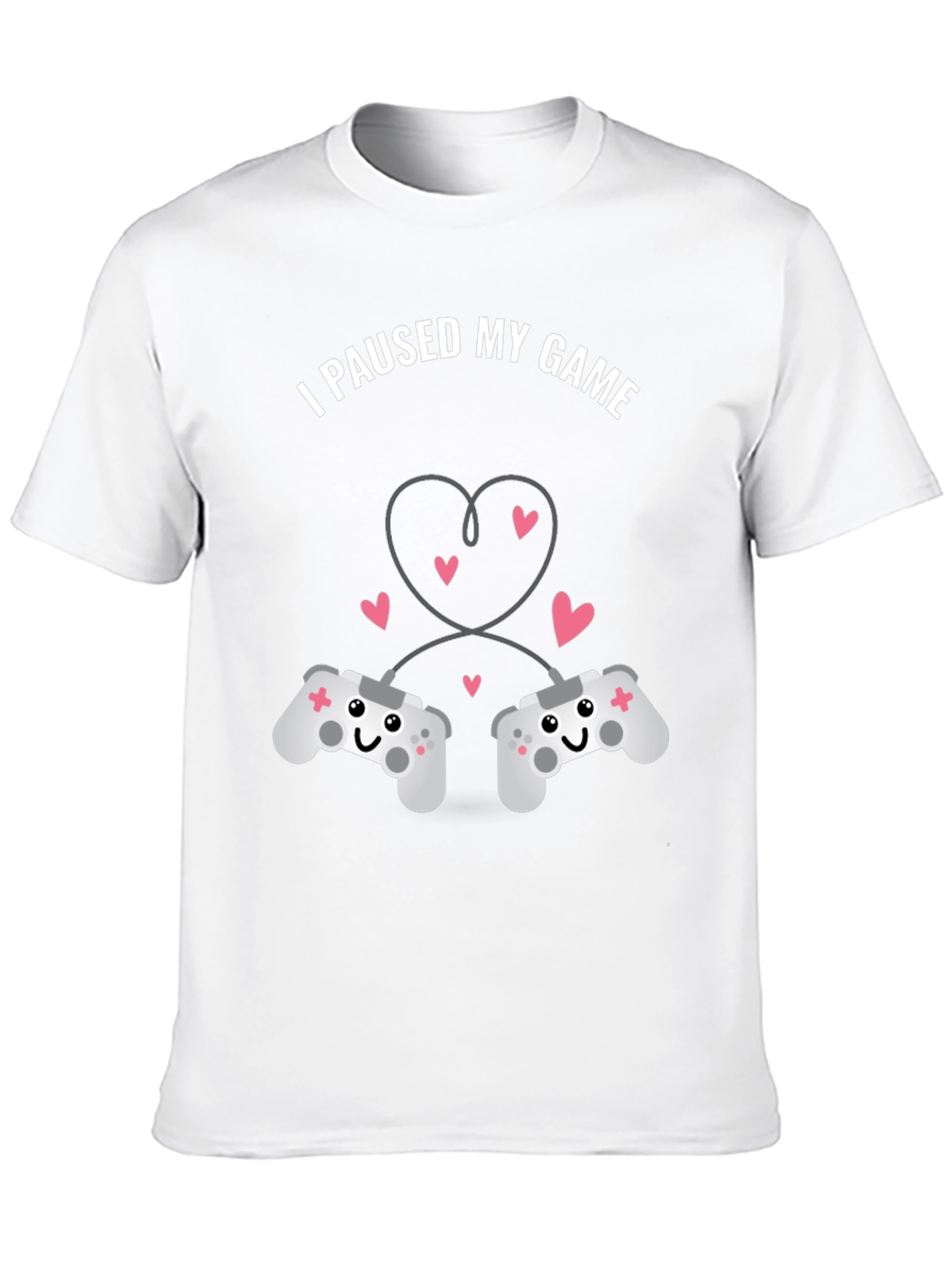 Black I Paused My Game T-Shirt - Gamer Love view 10