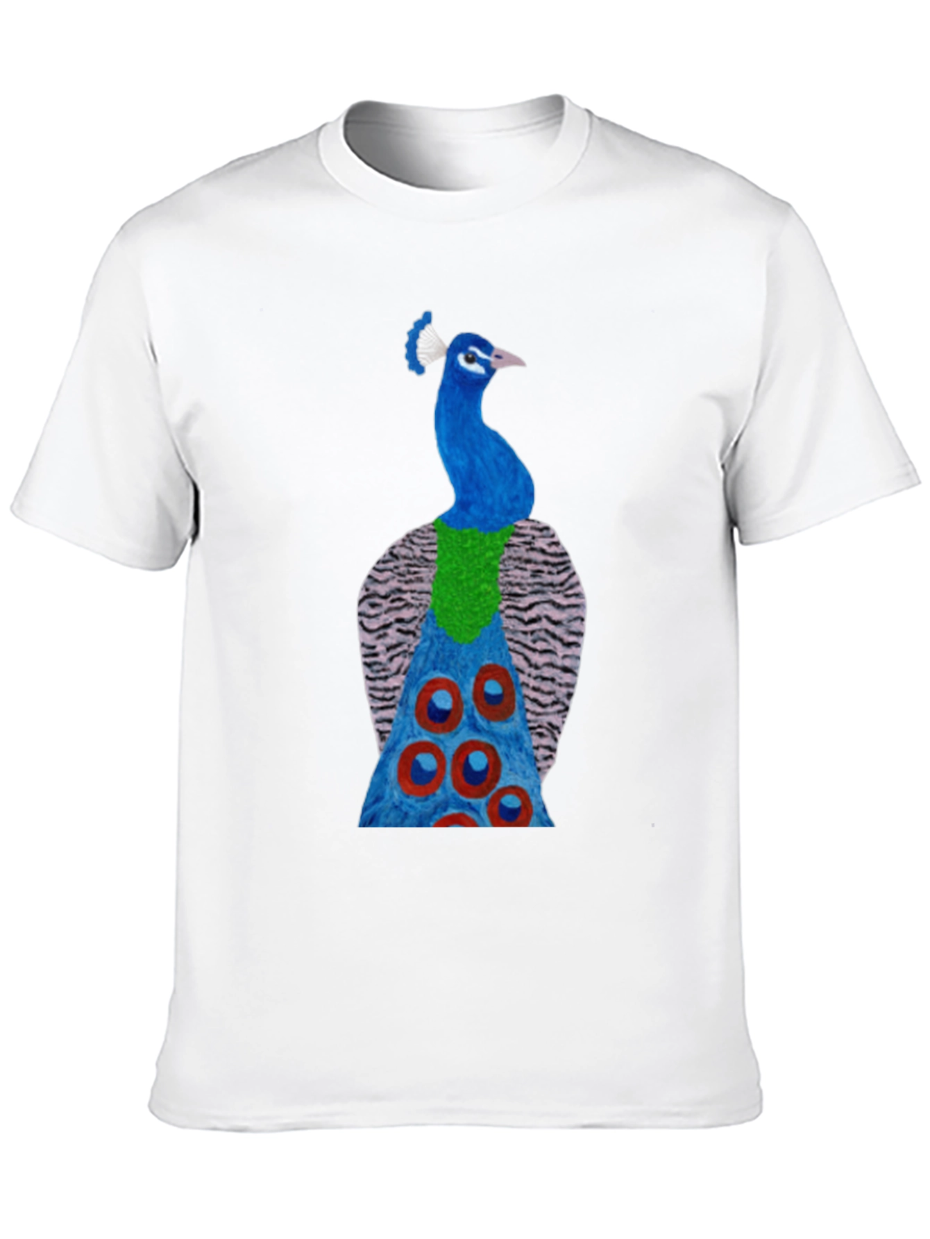 Black Peacock Graphic Tee - Black Cotton Blend view 10