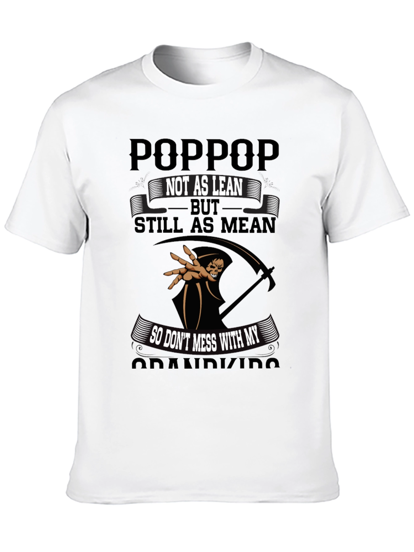 Black "Poppop, Not as Lean, Still as Mean" Graphic Tee view 10