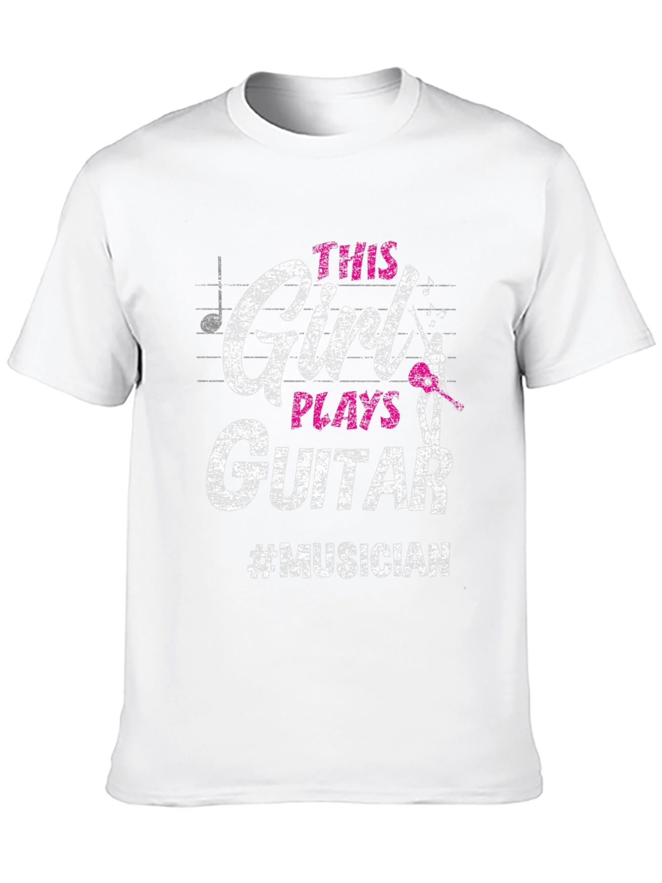 Black This Girl Plays Guitar T-Shirt - Musician Tee view 10