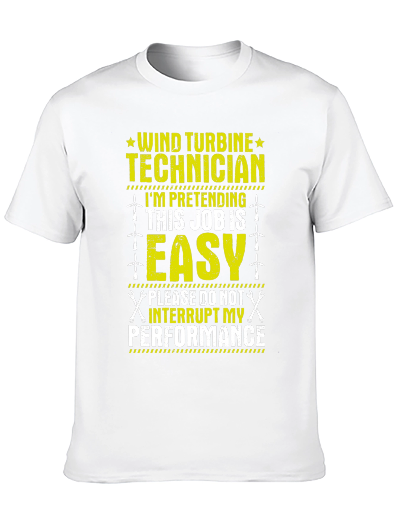 Black Wind Turbine Technician T-Shirt: Funny Job Gift view 10