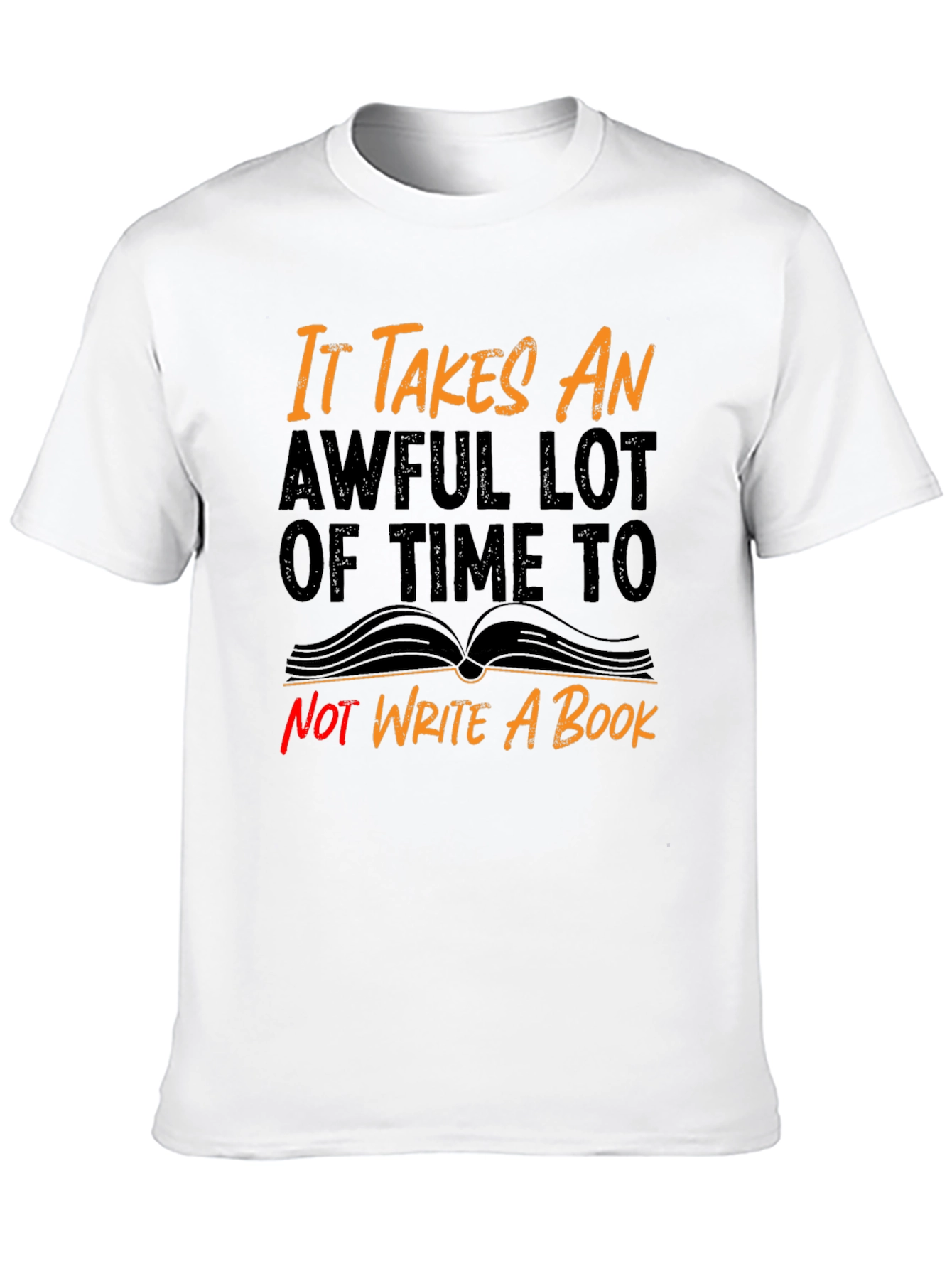 Black Funny Writer's Block T-Shirt view 10