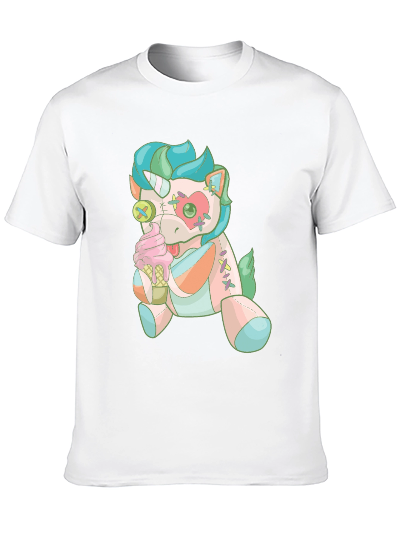 Black Unicorn Plush T-Shirt view 10