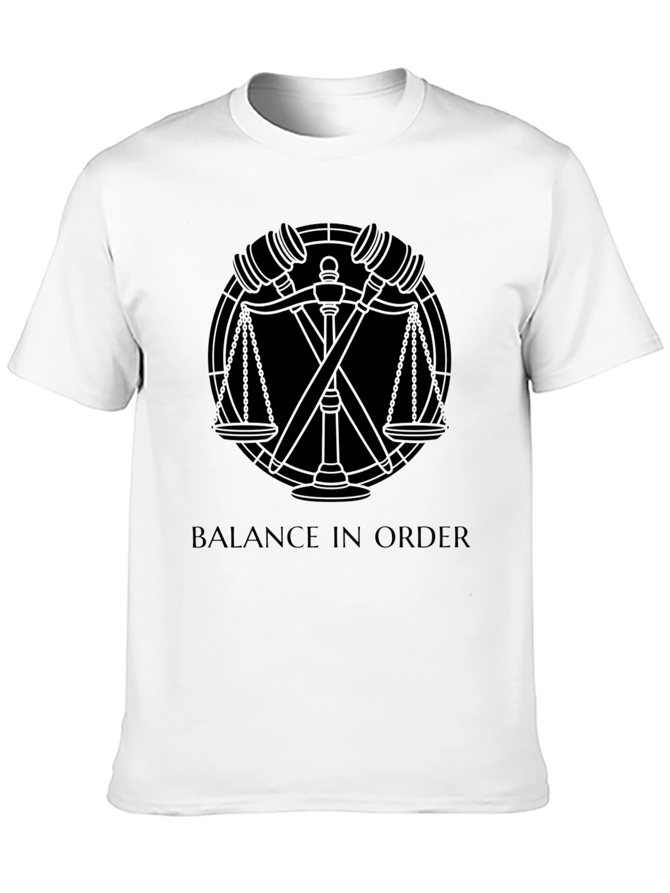 Black Balance in Order Black Graphic Tee view 10