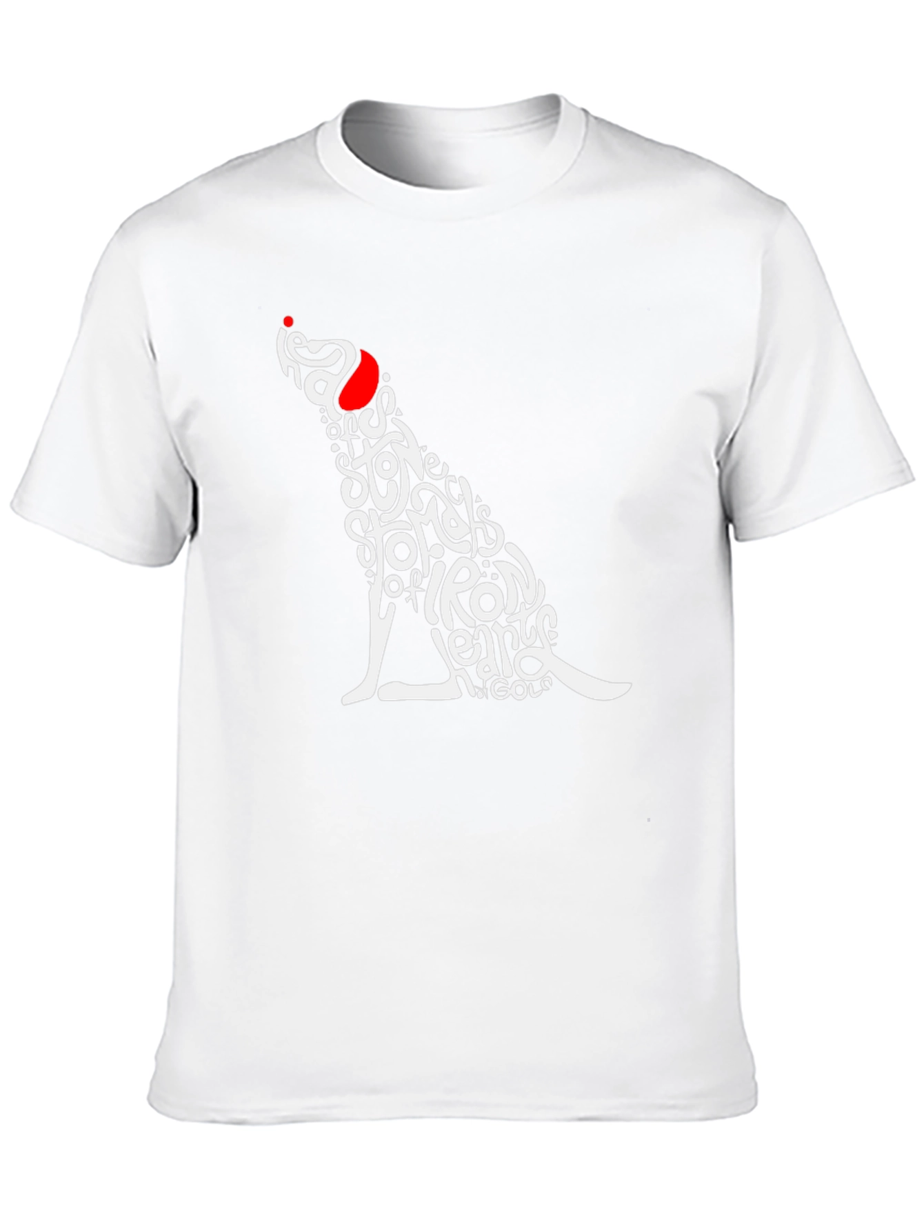 Black Stylish Graphic Tee - Dog Word Art Design view 10