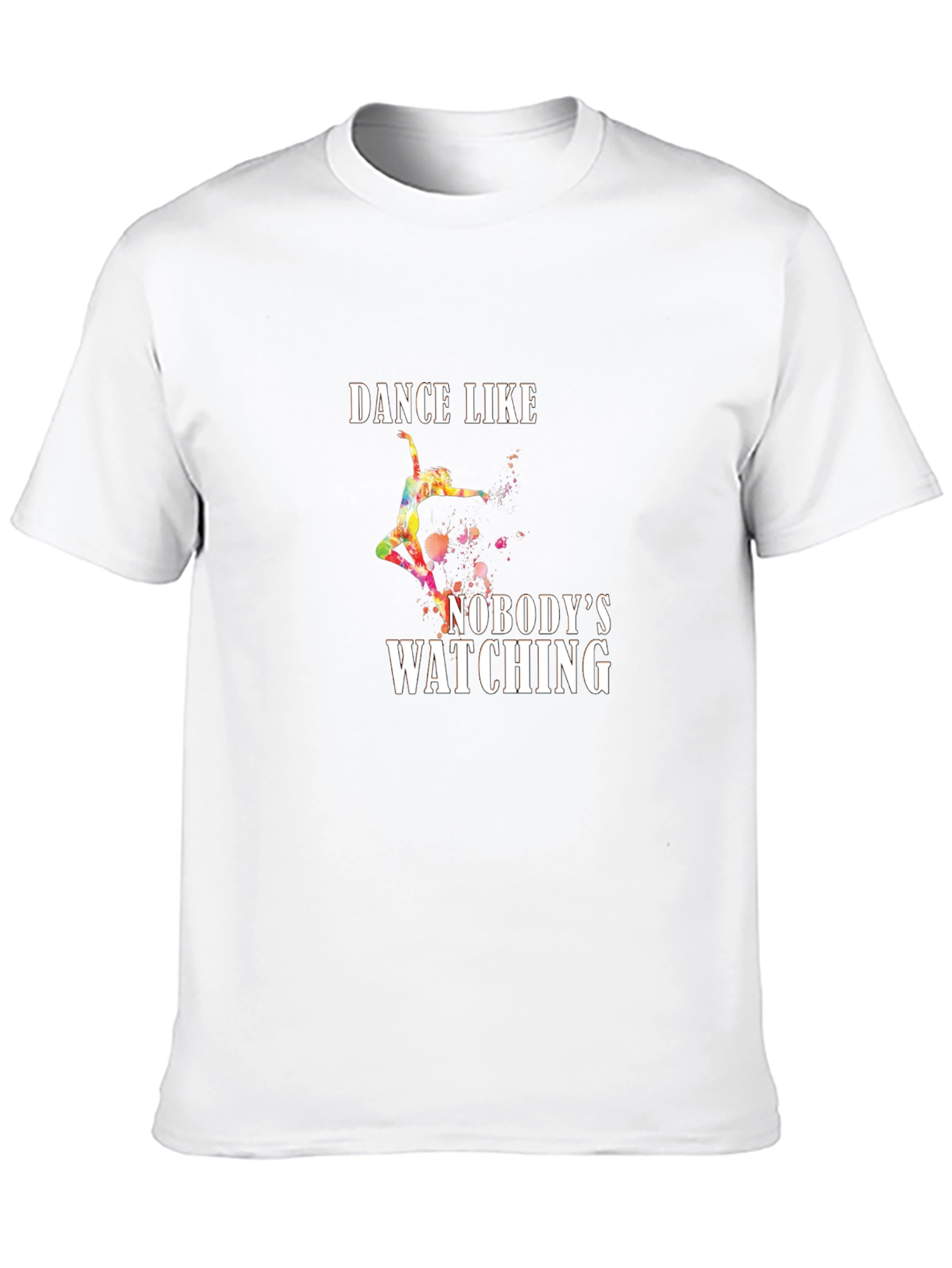 Black Dance Like Nobody's Watching Graphic Tee view 10