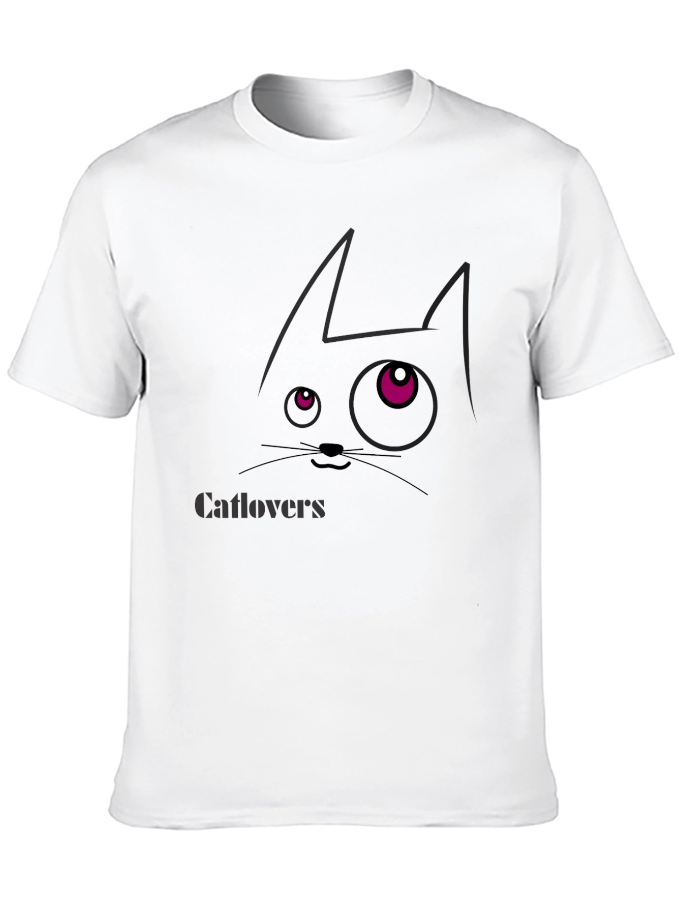 Black Catlovers Graphic Print Black T-Shirt view 10