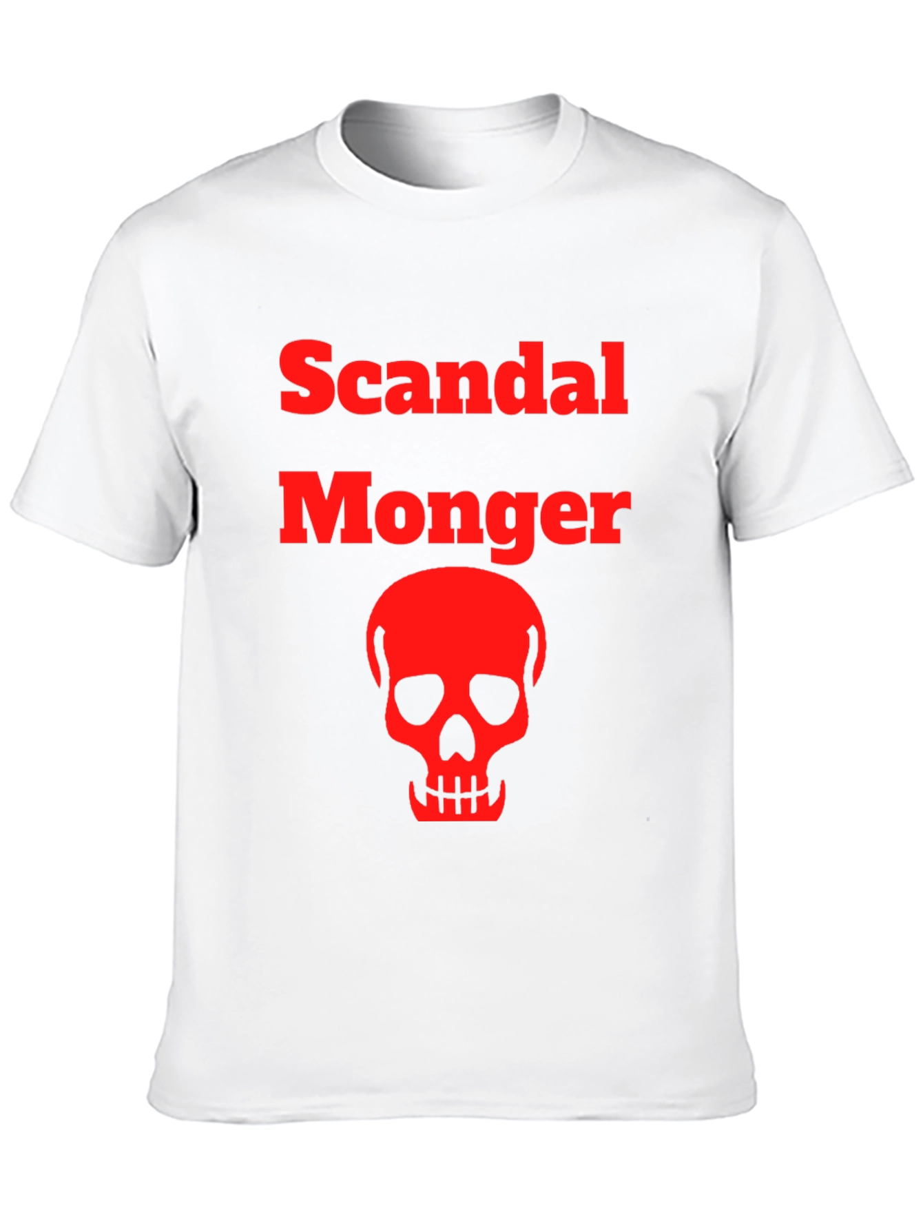 Black Scandal Monger Skull Graphic Tee view 10