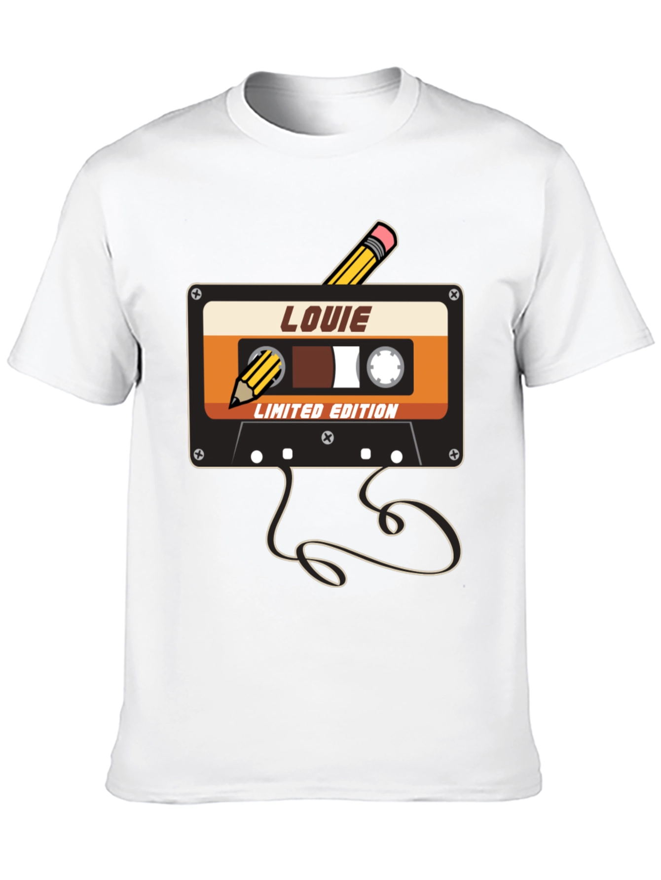 Black Louie Limited Edition Retro Cassette Tape Graphic Tee view 10