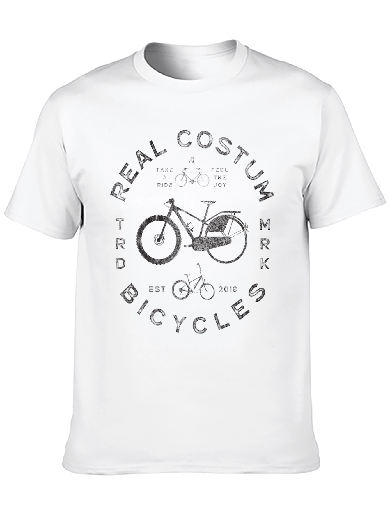 Real Custom Bicycles MRK Black T-Shirt - 10
