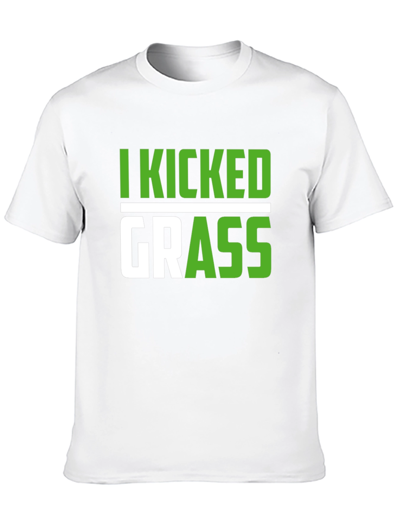 Black I Kicked Grass T-Shirt Funny Sarcastic Novelty Tee view 10