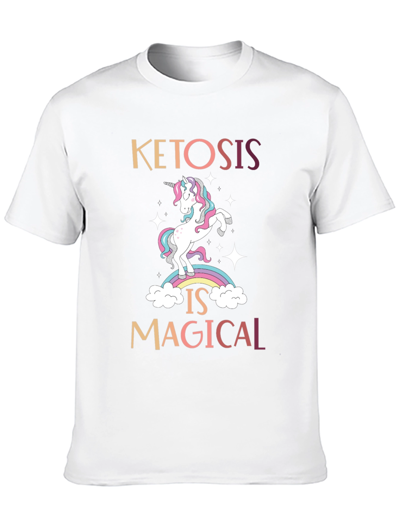 Ketosis is Magical T-Shirt, Unicorn Rainbow Tee - 10