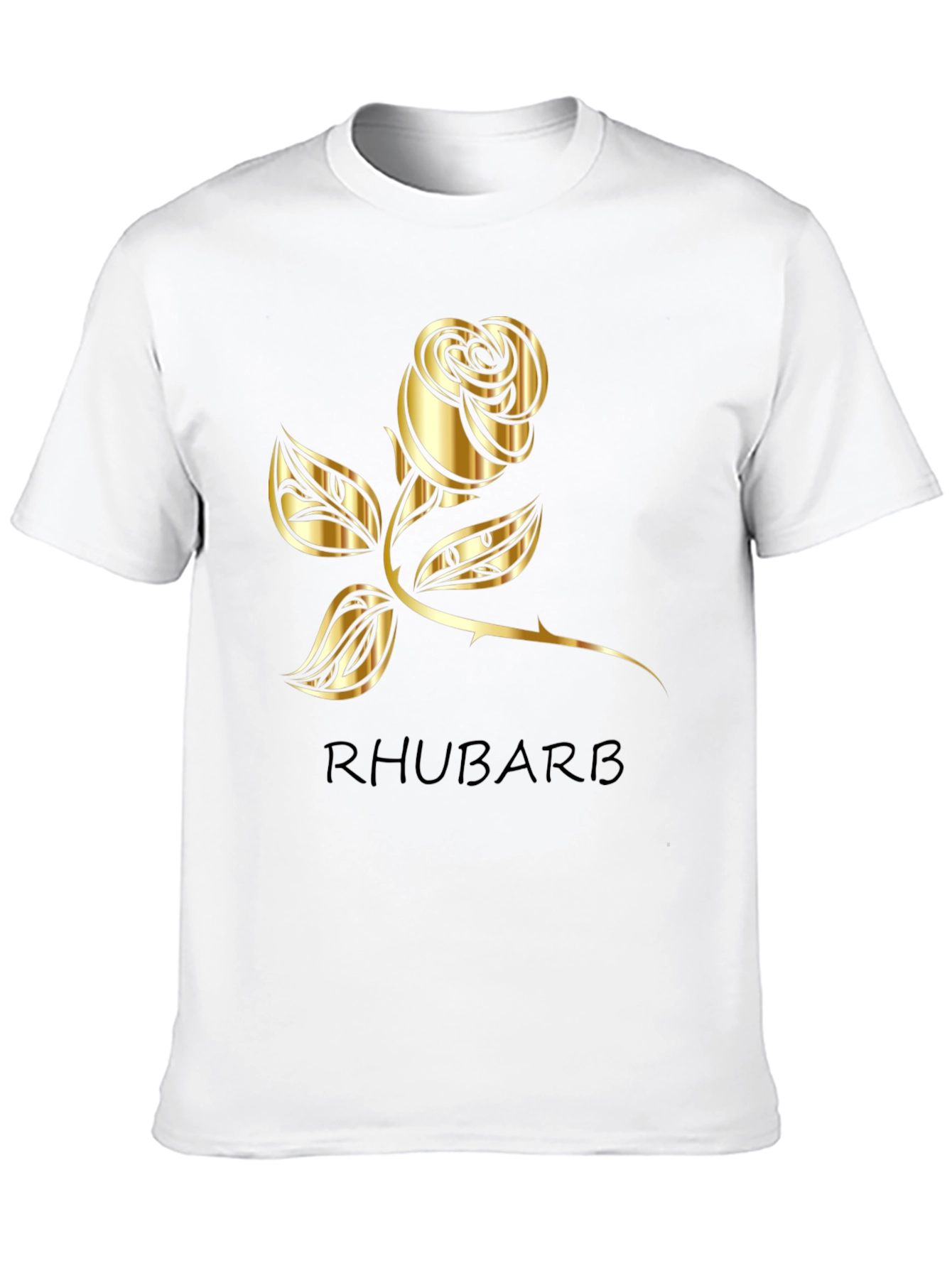 Black Rhubarb Rose Graphic Tee - Black T-Shirt view 10