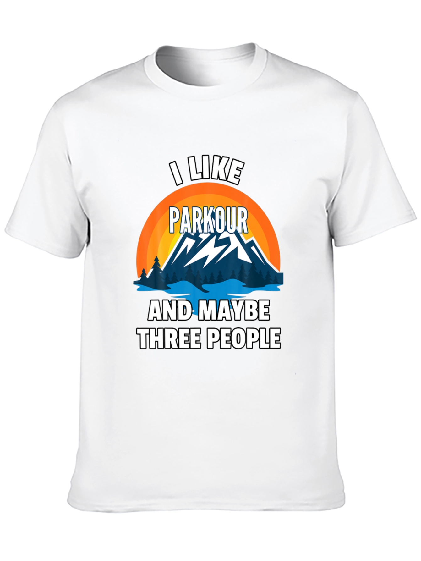 Black Parkour & People Graphic Tee view 10