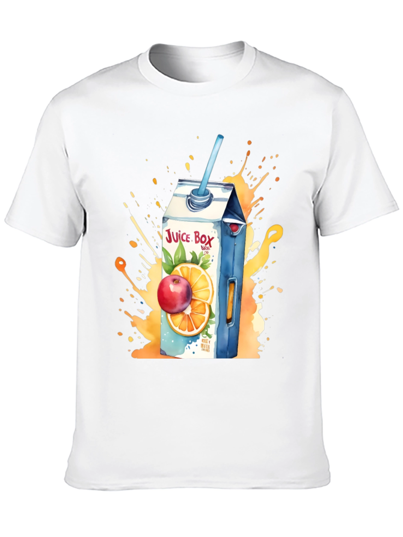 Black Juice Box T-Shirt: Fruit Splash Design view 10