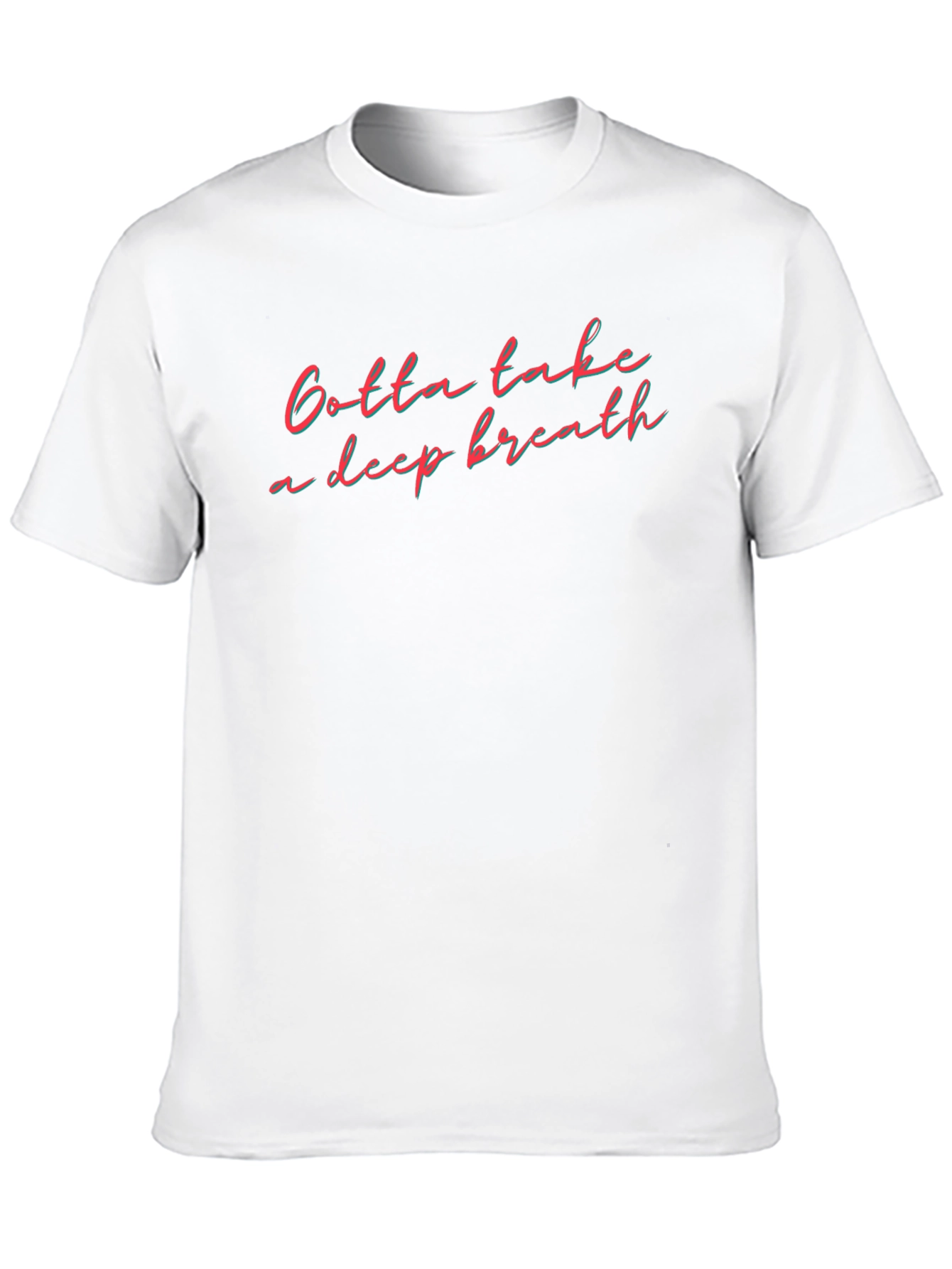 Black Gotta Take a Deep Breath Graphic Tee - Black Cotton Shirt view 10