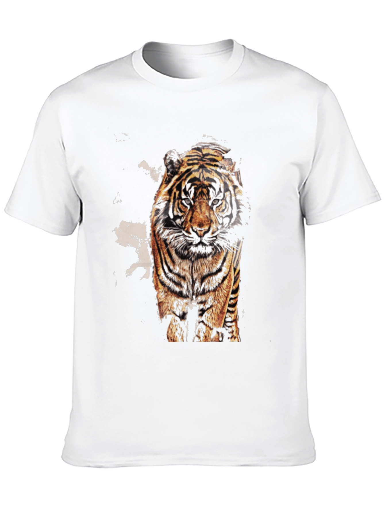 Black Tiger Graphic Print Black T-Shirt view 10