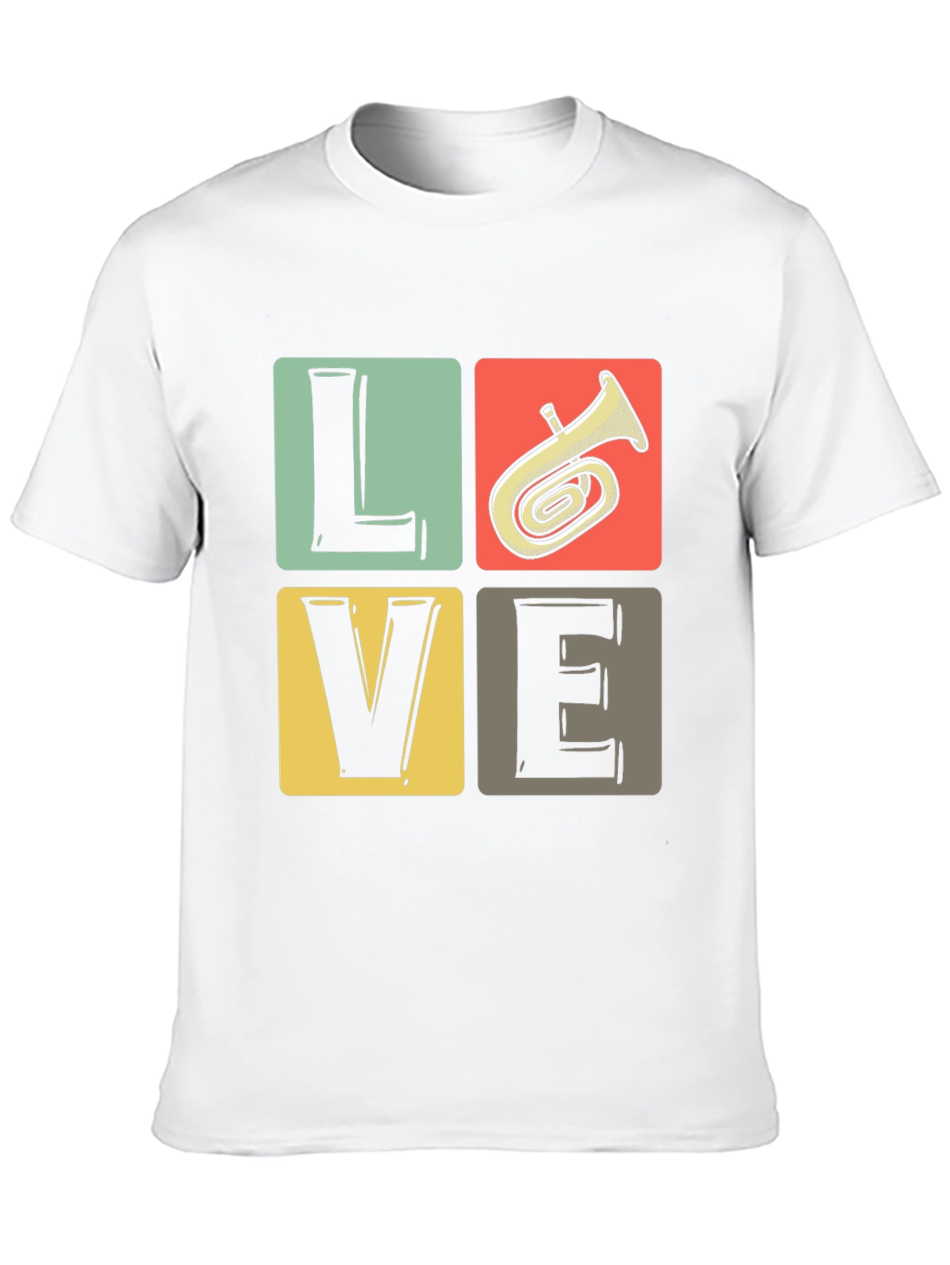 Black Love Tuba T-Shirt, Music Lover Tee view 10