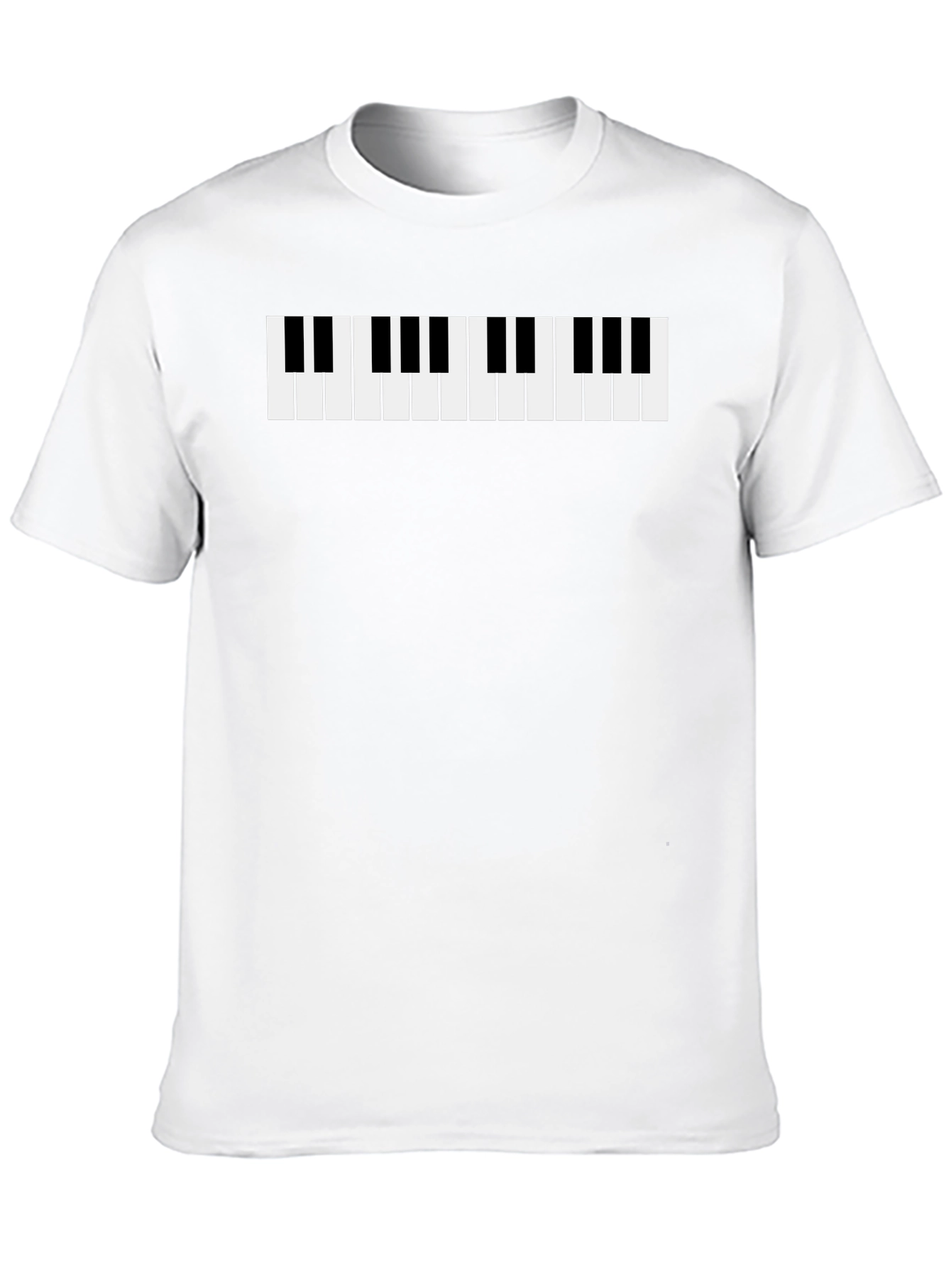 Black Piano Keys Graphic Tee - Black T-Shirt view 10