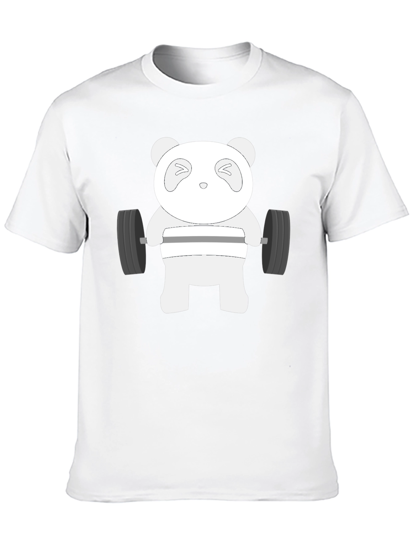 Black Weightlifting Panda T-Shirt - Black view 10