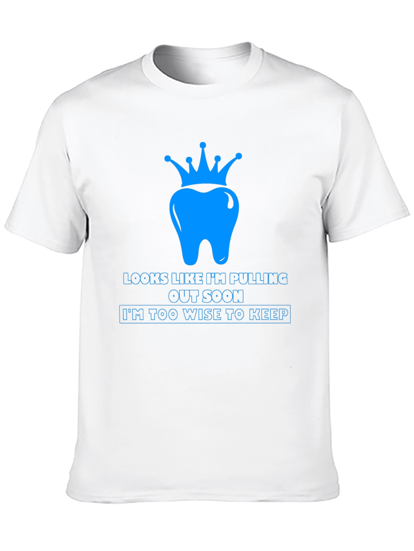 Black Wisdom Tooth Crown T-Shirt - Funny Dental Tee view 10