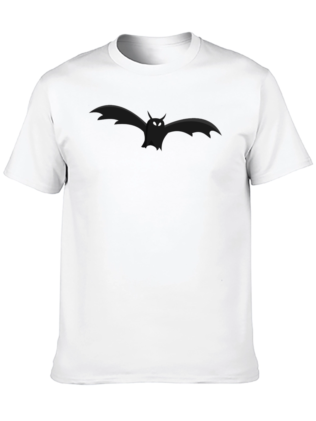 Black Bat Graphic Black T-Shirt - Men's Short Sleeve Tee view 10