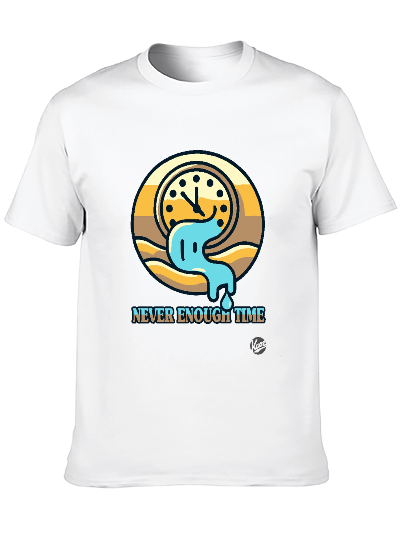 Black Never Enough Time Graphic Tee - Unique Design view 10