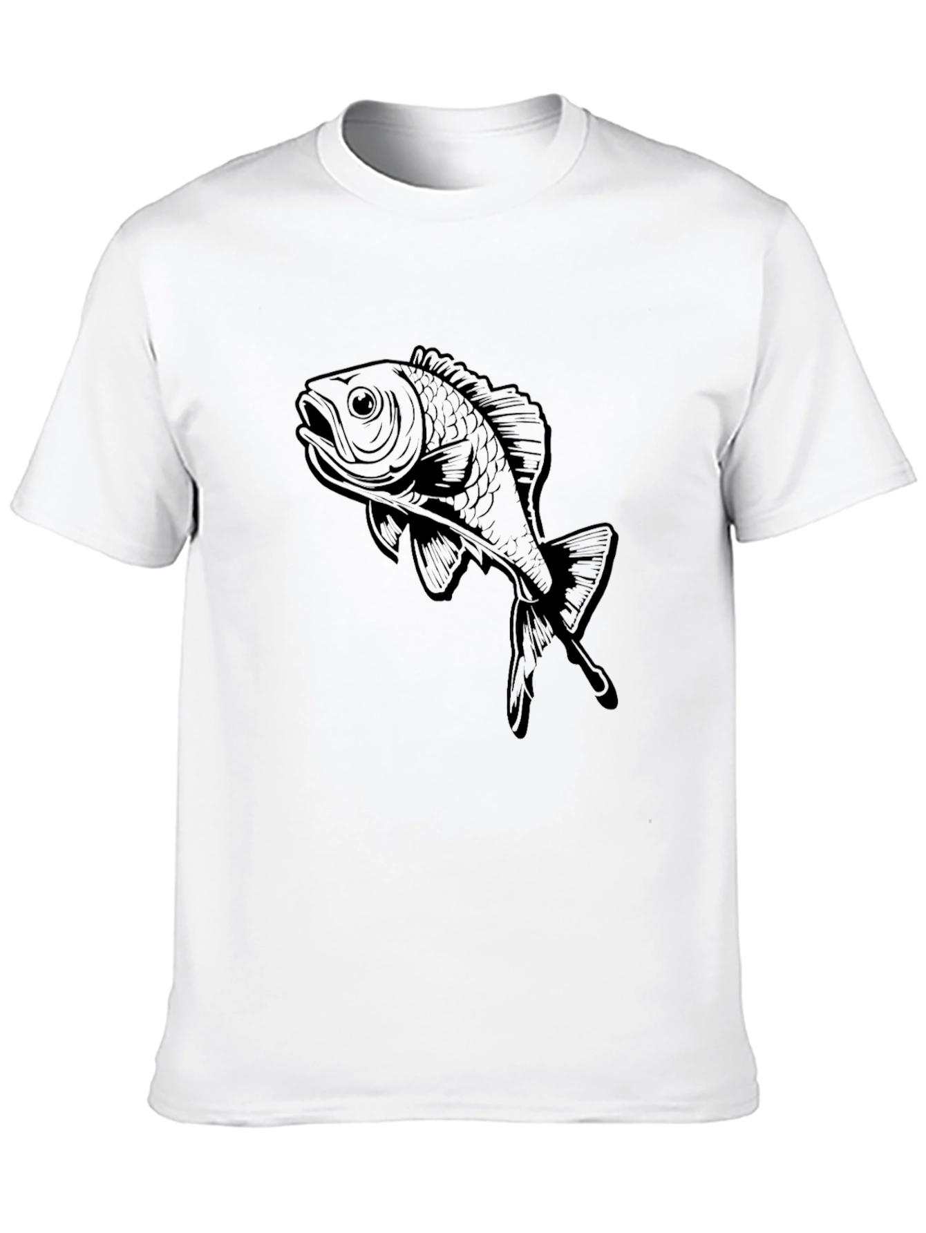 Black Black Fish Graphic Tee - Stylish Casual Wear view 10