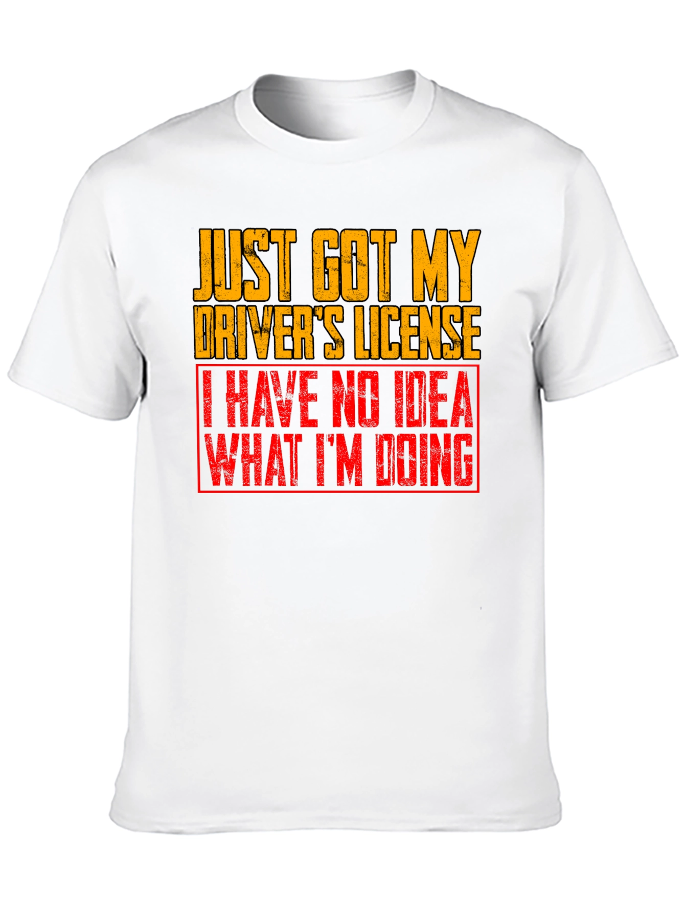 Black Funny Driver's License Graphic T-Shirt view 10