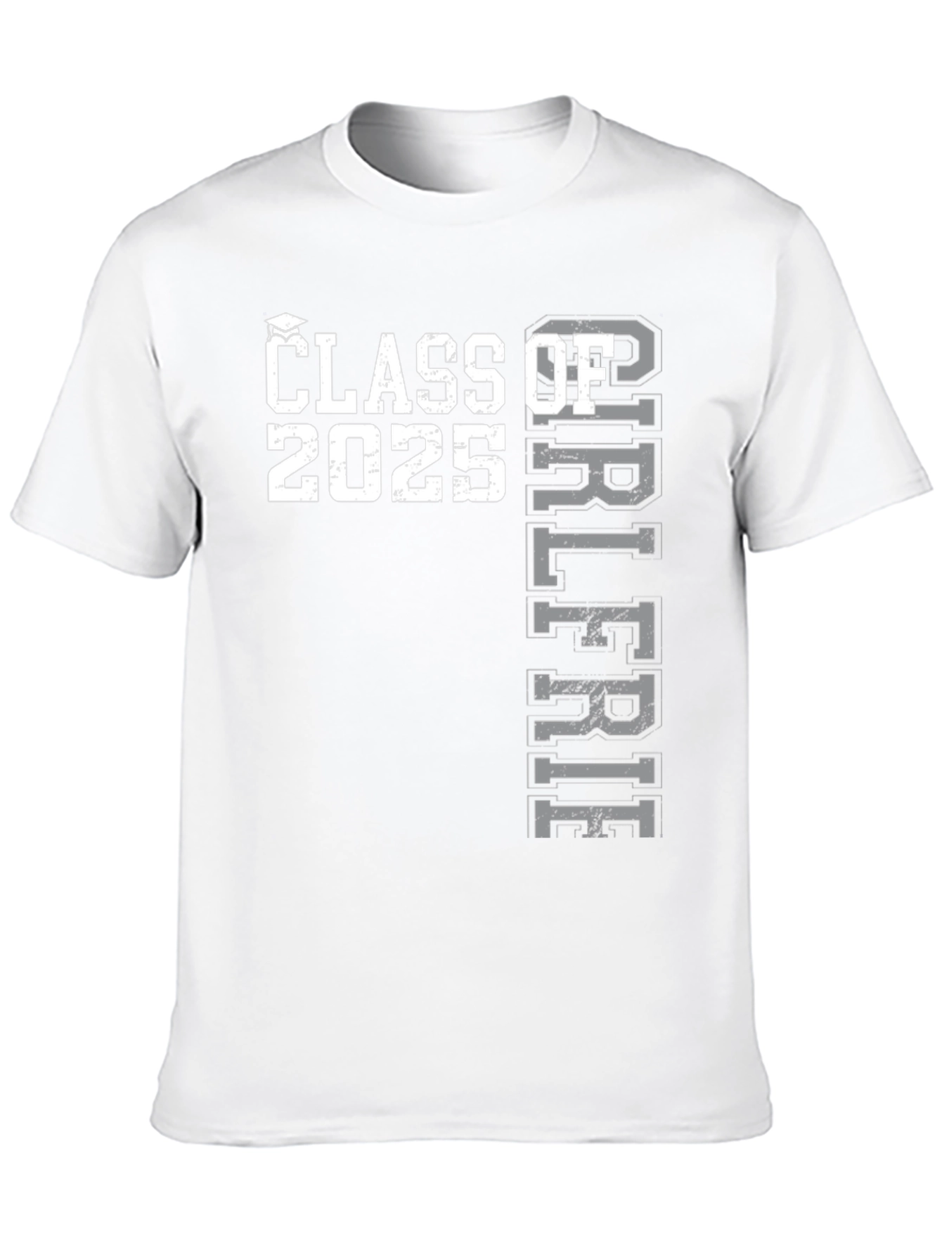 Black Class of 2025 Girlfriend T-Shirt view 10