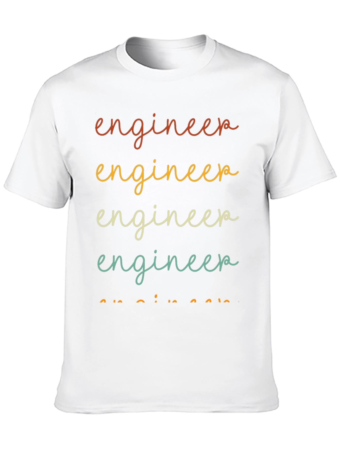 Black Engineer Retro Style Graphic Tee view 10
