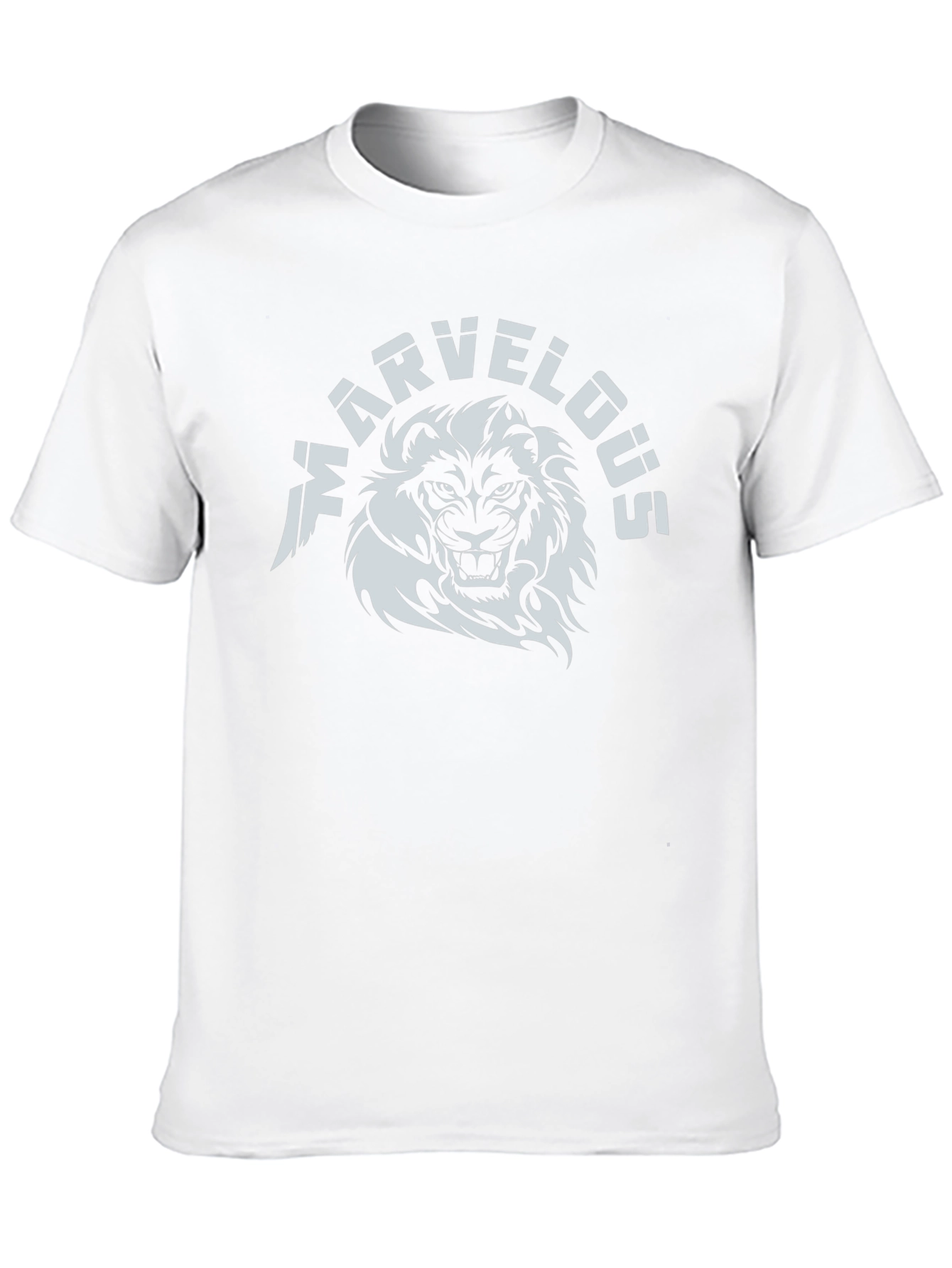 Black Marvelous Lion Graphic T-Shirt - Black view 10