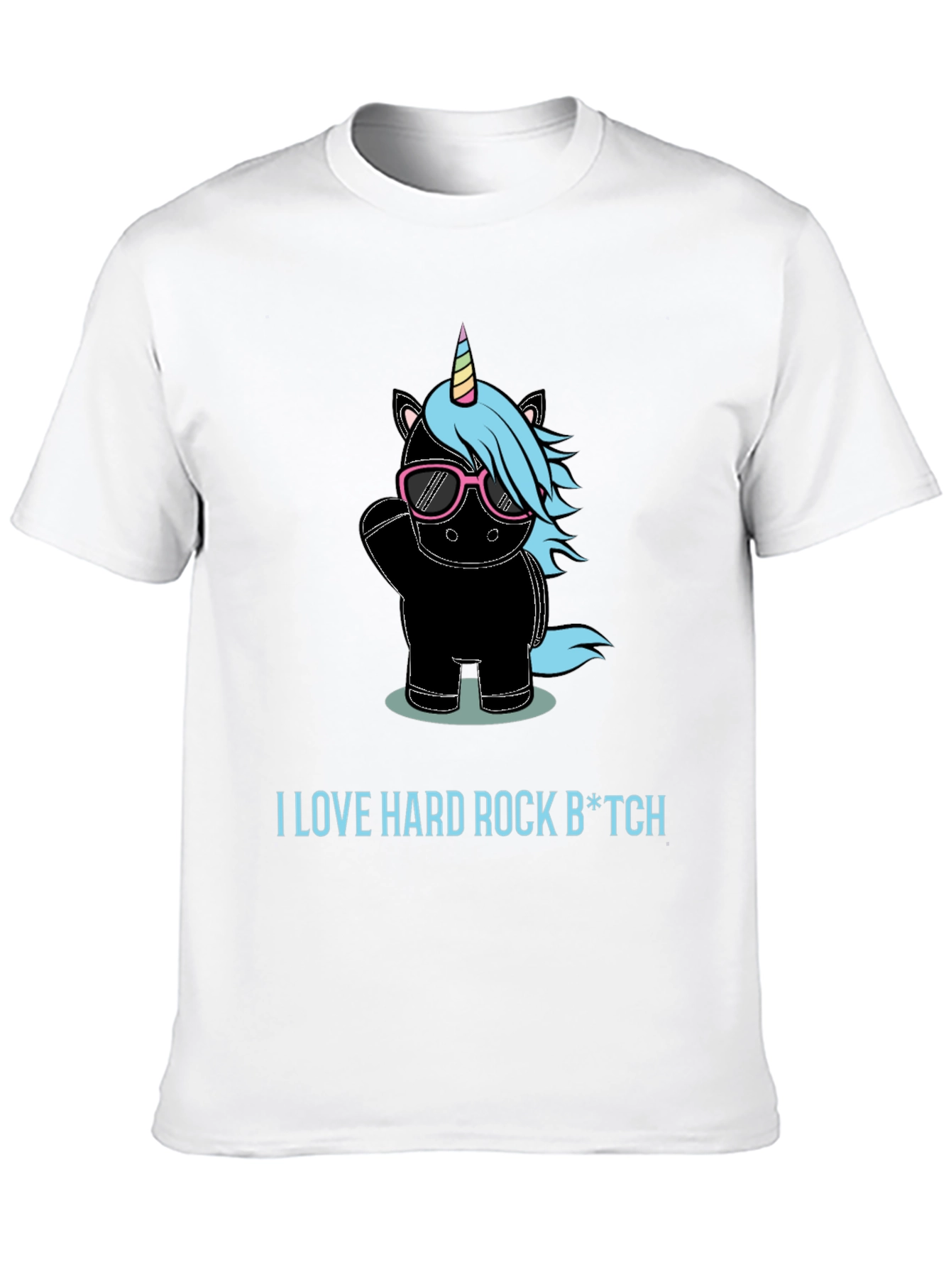 Black Hard Rock Unicorn Graphic T-Shirt view 10