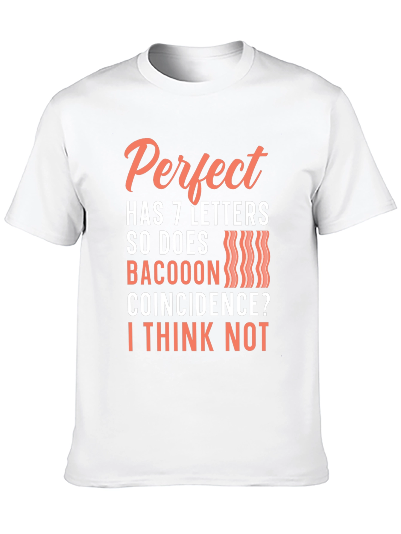 Black Perfect Bacoon Funny T-Shirt view 10